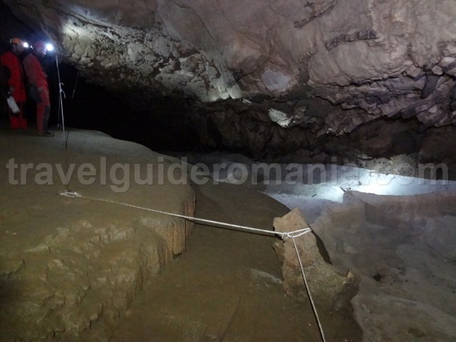 Turistic area in Comarnic cave