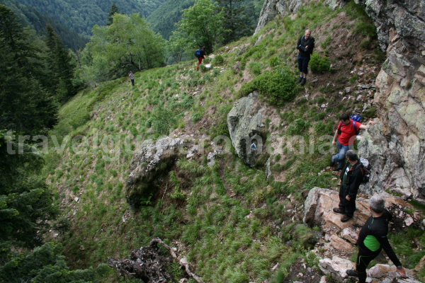 Track in Apuseni mountains - Bohodei waterfall track