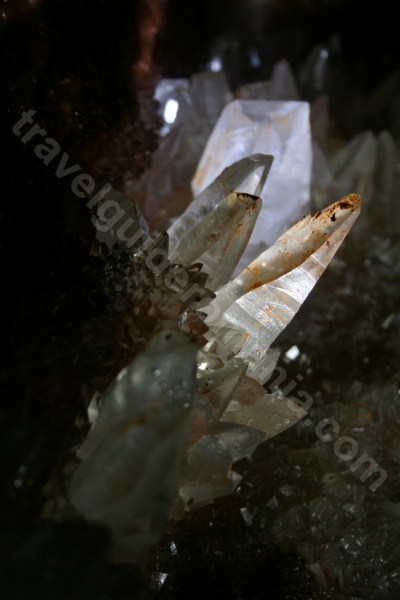 Caves in Apuseni mountains - Crystal cave from Farcu mine