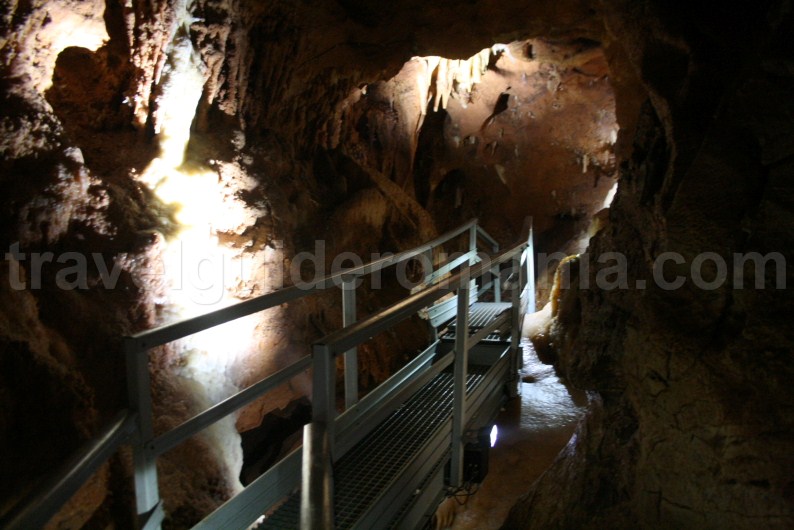 The touristic route in Crystal Cave from Farcu mine