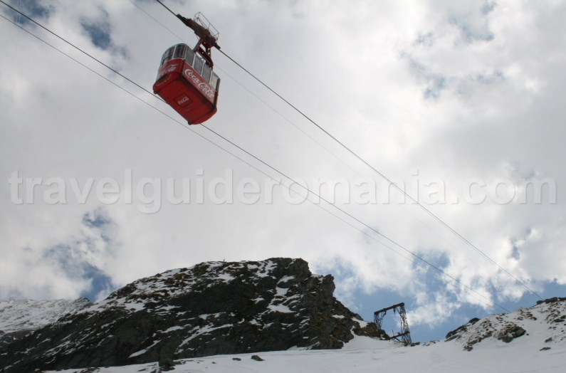 going at Balea Lac with the cablecar