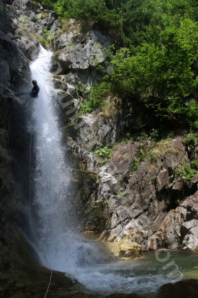 The big waterfall in Marii Valley - Retezat Mountains