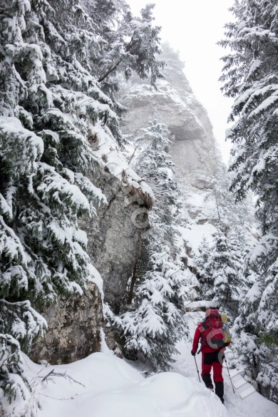 Guided tours in Romania during wintertime - Ceahlau Massif