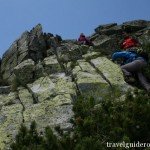 climbing at Closed Gates ridge in Retezat mountains