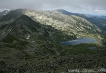 Trekking in Retezat Mountains Bucura lake seen from Bucura I peak