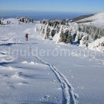 ski touring in Apuseni – Piatra Graitoare peak to Bihorului peak