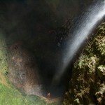 35m underground waterfall in Campeneasca Cave