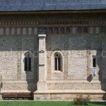 Richly embellished facades of the main church at Neamt Monastery