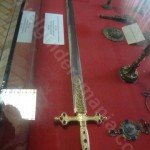 a replica of the sword and crown of Stephen the Great – Neamt Monastery