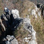 Via ferrata track in Apuseni Mountains