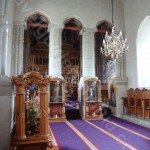 Inside the church of Dragomirna monastery