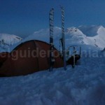 Winter camp in Parang Mountains