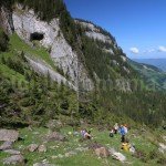 Climbing to the entrance of Horses Canyon – Rodnei Mountains