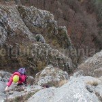 Via ferrata climbing route in Romania