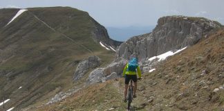 Mountain biking in Bucegi Mountains, Omu Peak area omu bucegi mountains cycling mtb romania
