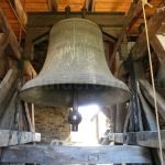 Saxon village with fortified church bell mosna Transylvania