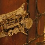 Biertan Fortified Church the door lock unesco romania transilvania