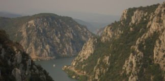Danube Cauldrons – the most spectacular part in the Danube Gorges The Danube Cauldrons natural park portile de fier the iron gates