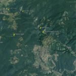 harta cheile nerei Nerei gorges map