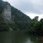 the statue of Decebal mraconia river danube gorges